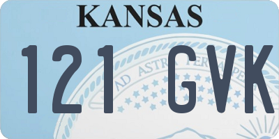 KS license plate 121GVK