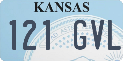 KS license plate 121GVL