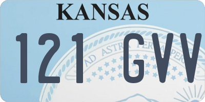 KS license plate 121GVV