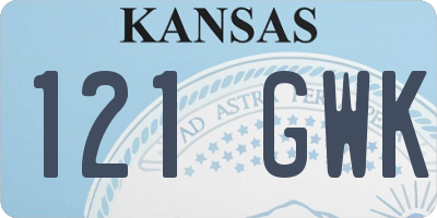 KS license plate 121GWK