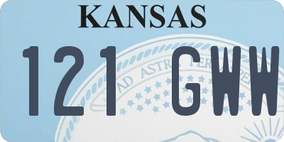 KS license plate 121GWW