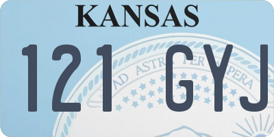 KS license plate 121GYJ