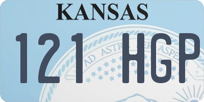 KS license plate 121HGP