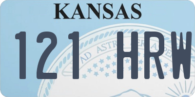 KS license plate 121HRW