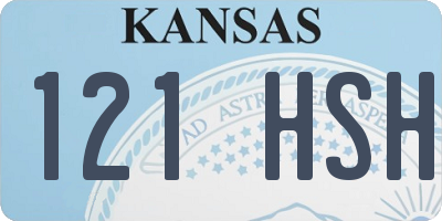 KS license plate 121HSH