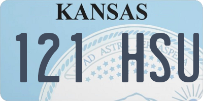 KS license plate 121HSU