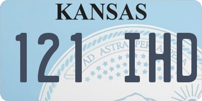 KS license plate 121IHD