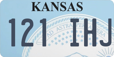 KS license plate 121IHJ