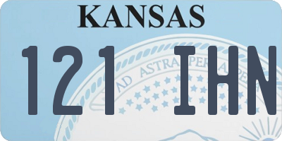 KS license plate 121IHN