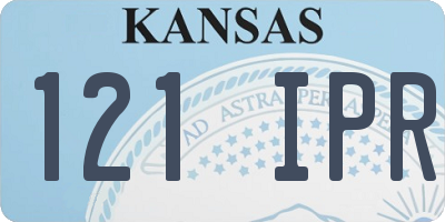 KS license plate 121IPR