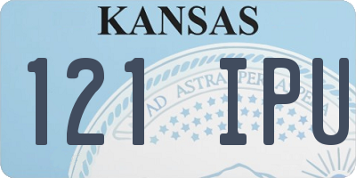 KS license plate 121IPU