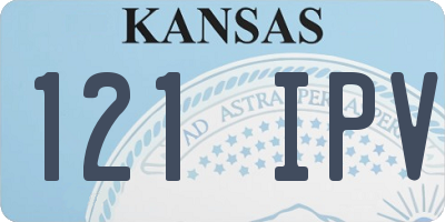 KS license plate 121IPV