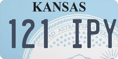 KS license plate 121IPY