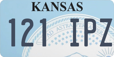 KS license plate 121IPZ