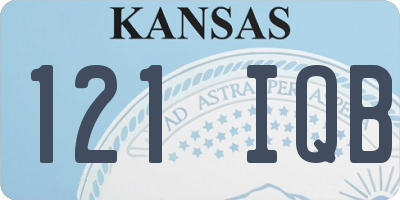 KS license plate 121IQB