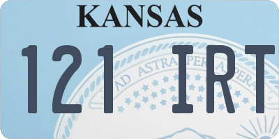 KS license plate 121IRT