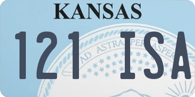 KS license plate 121ISA