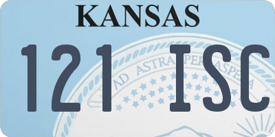 KS license plate 121ISC