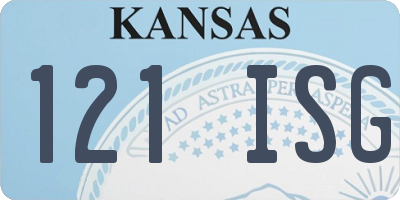 KS license plate 121ISG