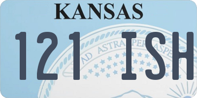 KS license plate 121ISH