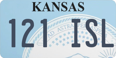 KS license plate 121ISL
