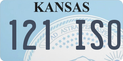 KS license plate 121ISO