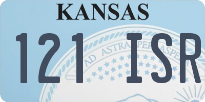 KS license plate 121ISR