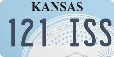 KS license plate 121ISS