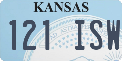 KS license plate 121ISW