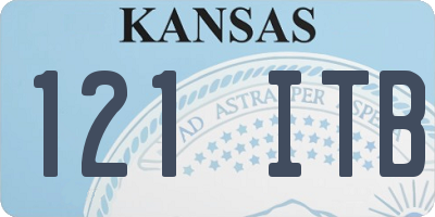 KS license plate 121ITB