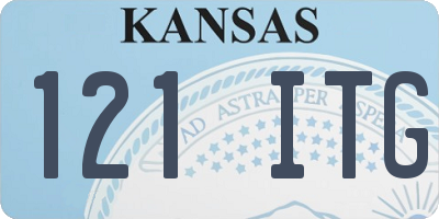 KS license plate 121ITG