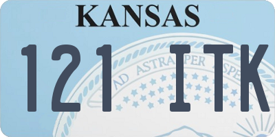 KS license plate 121ITK