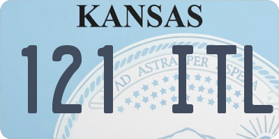 KS license plate 121ITL