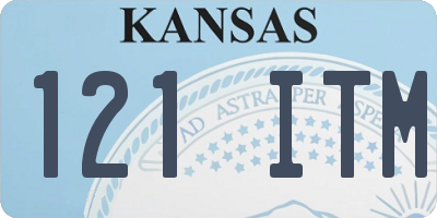 KS license plate 121ITM