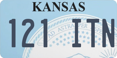 KS license plate 121ITN