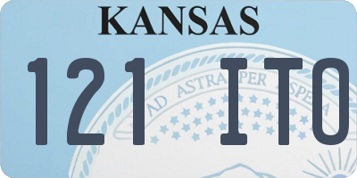 KS license plate 121ITO