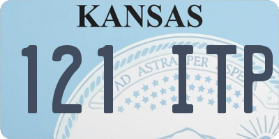 KS license plate 121ITP
