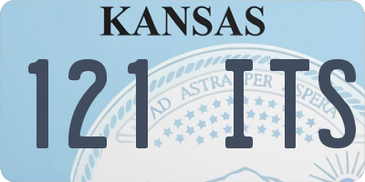 KS license plate 121ITS