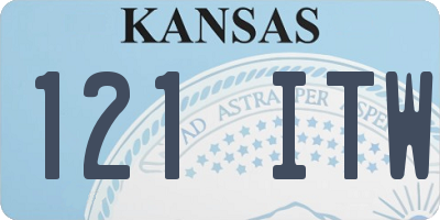KS license plate 121ITW