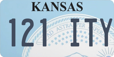 KS license plate 121ITY