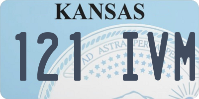 KS license plate 121IVM
