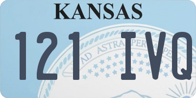 KS license plate 121IVQ