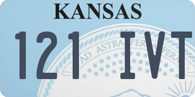 KS license plate 121IVT