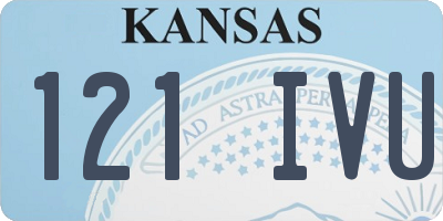 KS license plate 121IVU