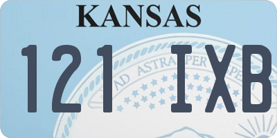 KS license plate 121IXB