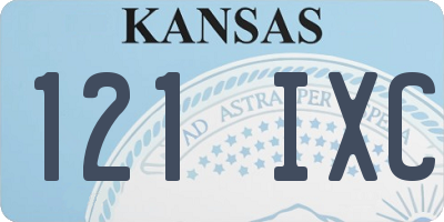 KS license plate 121IXC