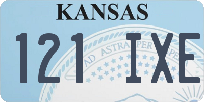 KS license plate 121IXE