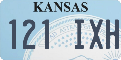 KS license plate 121IXH