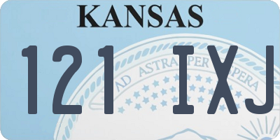 KS license plate 121IXJ