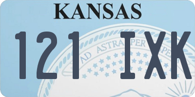 KS license plate 121IXK